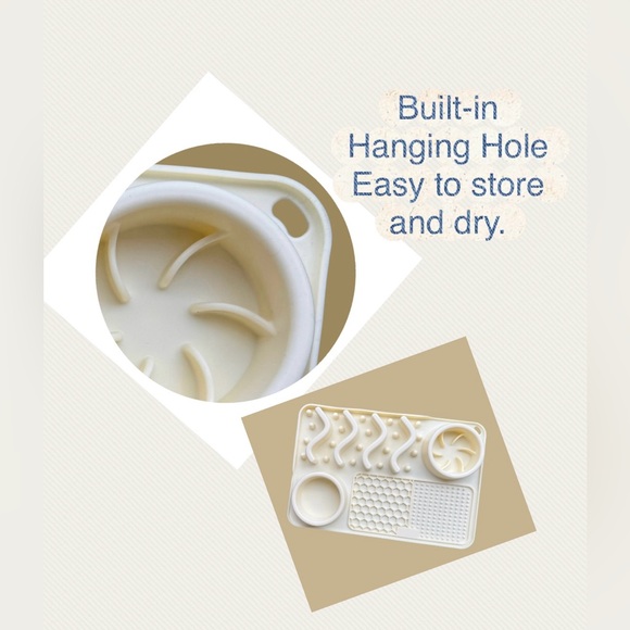 Slow Feeder Bowl Water Bowl Licking Mat for Dog Cats Food Mat Anxiety Relief - Picture 10 of 10